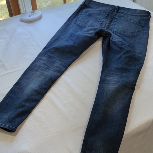 Express Dark Blue Skinny Jeans with Studs - Picture 5 of 9